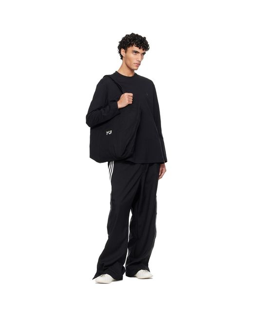 Y-3 Black Canvas Tote for men