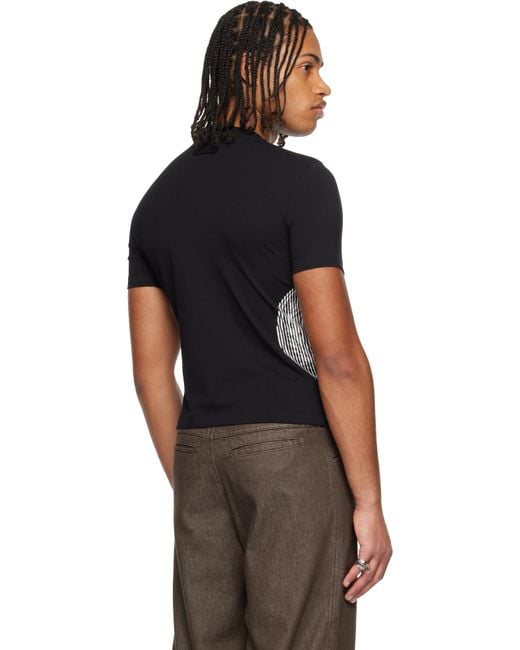 Jean Paul Gaultier Black 'The Laurel Stamped' Baby T-Shirt for men