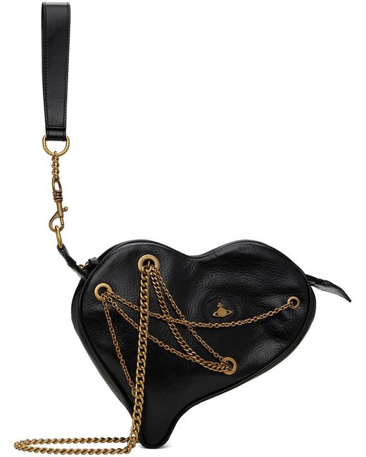 Sac en forme de cœur cora ak noir Vivienne Westwood en coloris Black