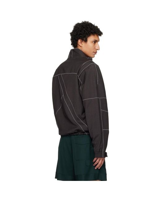 Kiko Kostadinov Black Fosco Jacket for men
