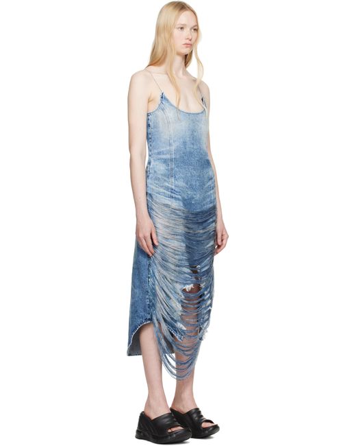 DIESEL Black De-Dra-Fsg Denim Midi Dress
