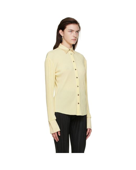Atlein Black Yellow Polyester Shirt