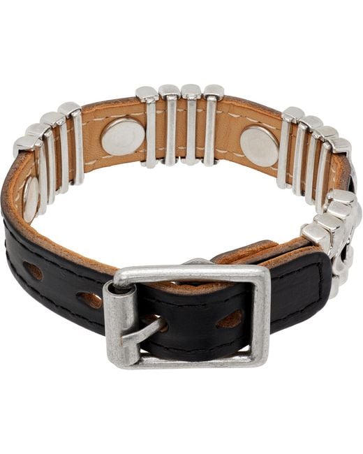Our Legacy Black Wave Bracelet for men