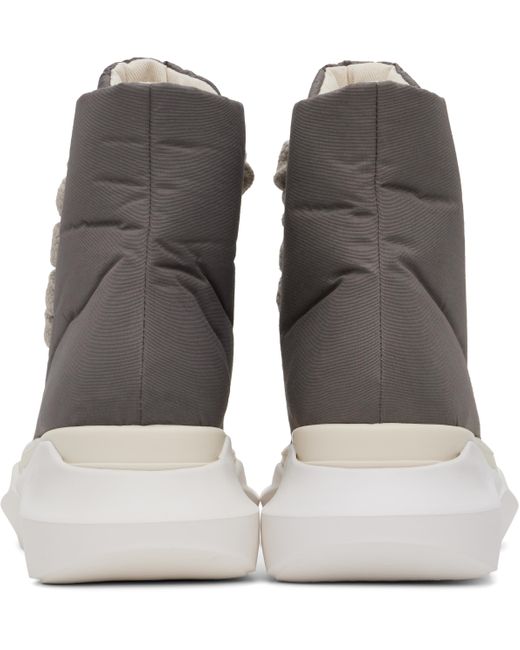 Rick Owens Gray Porterville Jumbo Laced Abstract Sneakers for men