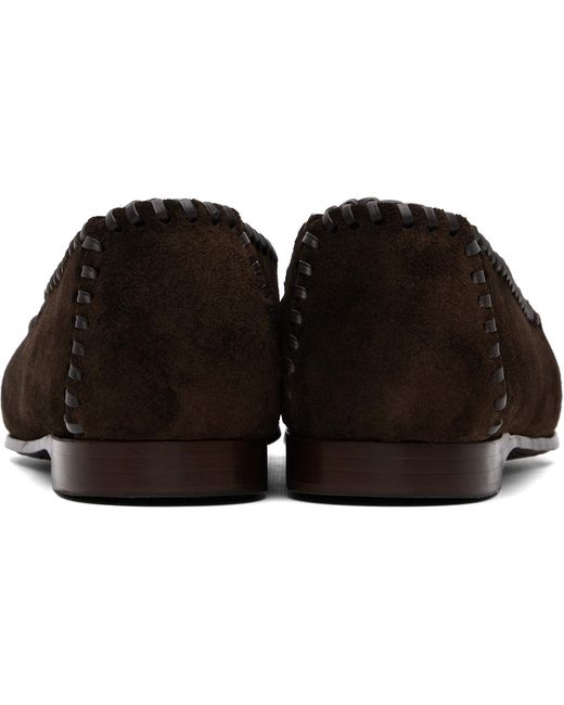 Hereu Black Sastre Suede Loafers for men