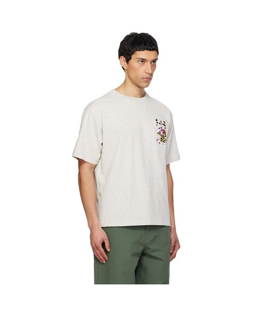 KENZO Multicolor Paris Wild Tiger' Embroidered Oversized T-Shirt for men