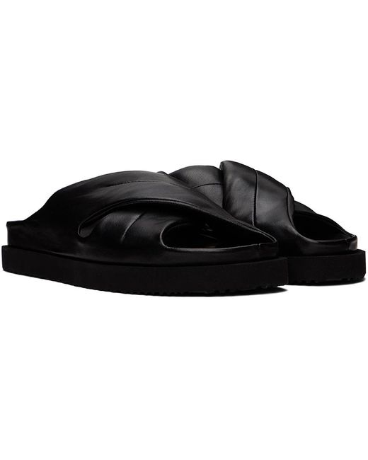 Officine Creative Black Chora 004 Sandals for men