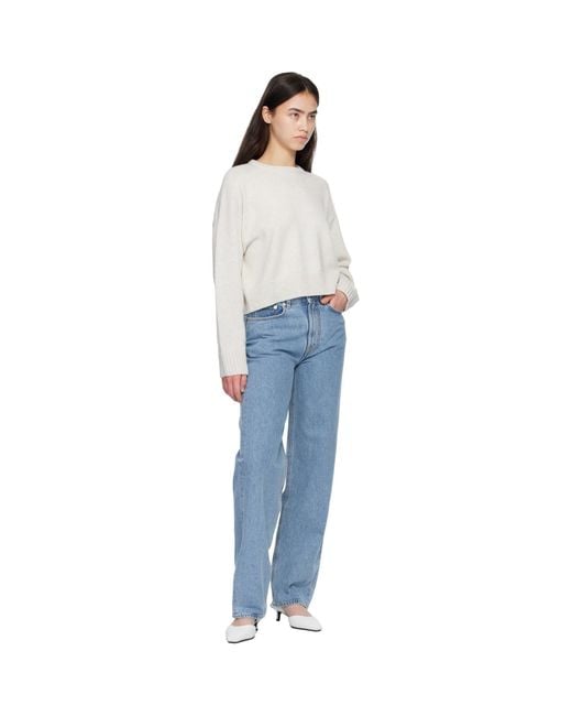 Loulou de Saison Blue Samur Lds Organic Denim Boyfriend Jeans
