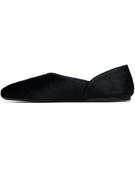 Khaite Black Jane Ballerina Flats