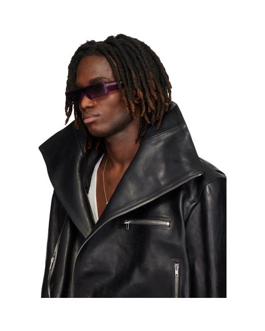 Rick Owens Black Geth Sunglasses for men