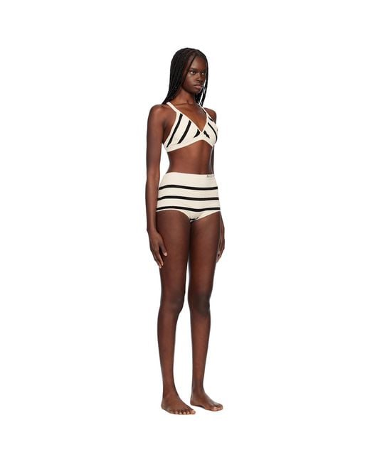 Moncler Black Off- & Knit Bikini