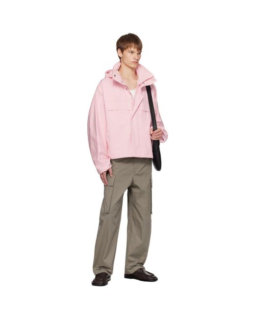 Bottega Veneta Multicolor Taupe Cotton Twill Cargo Pants for men