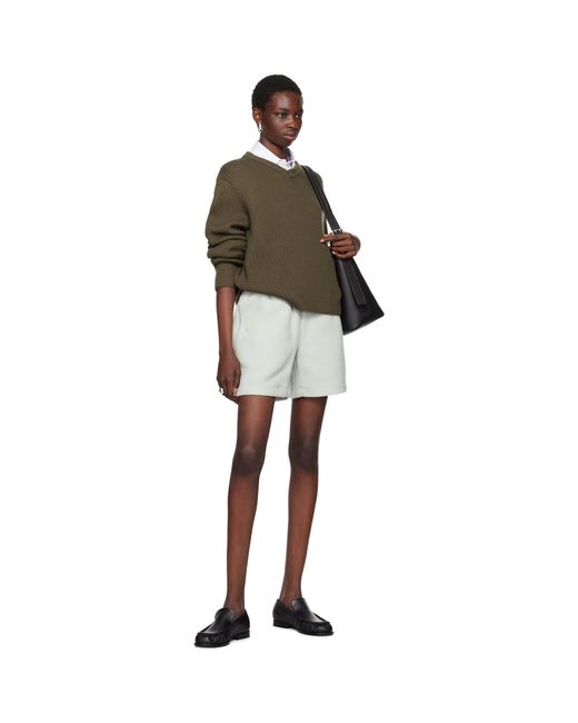Rier Black Virgin Wool Shorts
