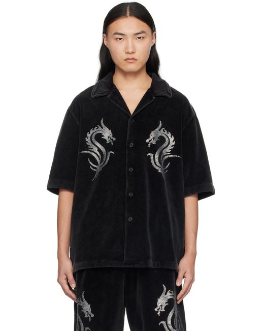 Alexander Wang Black Dragon Hotfix Shirt for men