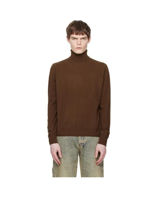 Entire studios Brown Knit Turtleneck for men