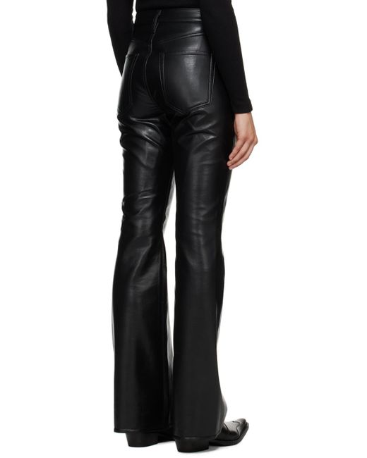 Citizens of Humanity Black Lilah Leather Pants