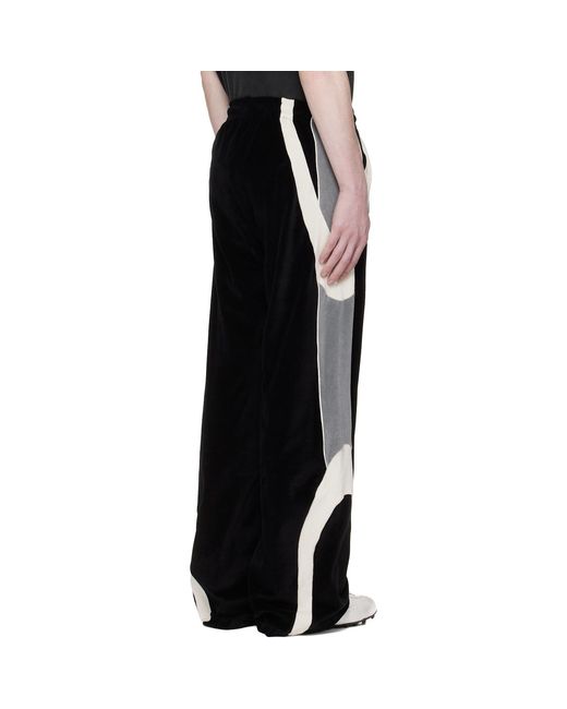 Amiri Black Oversized Panel Track Pants for men