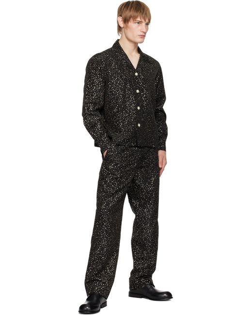 Chemise Noire À Motif Scintillant Bode pour homme en coloris Black