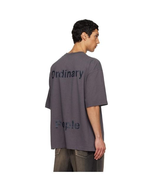 Maison Mihara Yasuhiro Blue Leon Kids Doodle T-Shirt for men