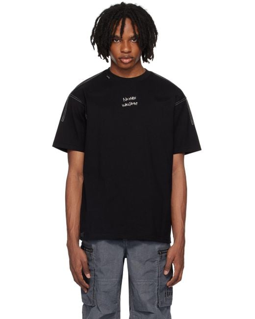 Izzue Black 3D Print T-Shirt for men