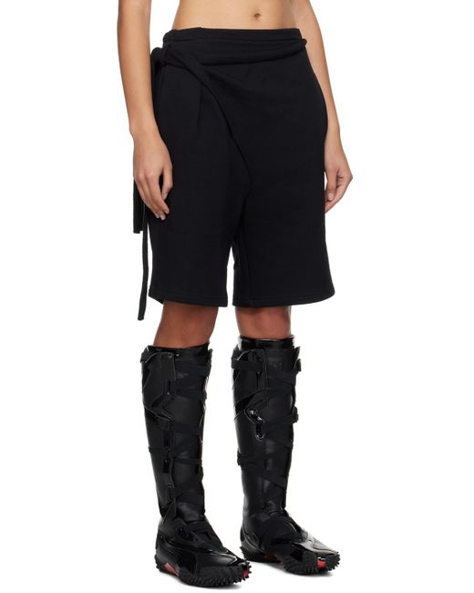 OTTOLINGER Black Wrap Shorts