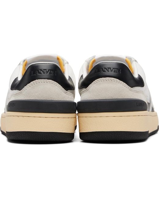Lanvin White Clay Sneakera for men