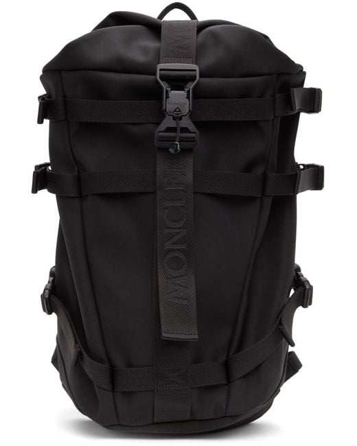 Moncler Black Argens Backpack for men