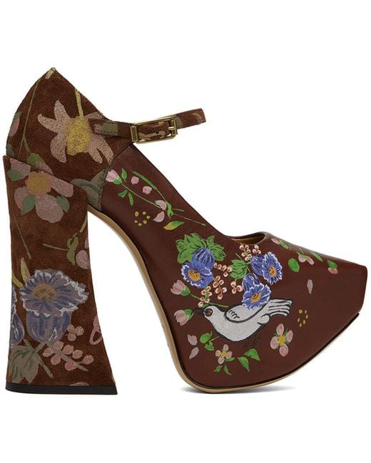Vivienne Westwood Brown Arctic Mary Jane Heels