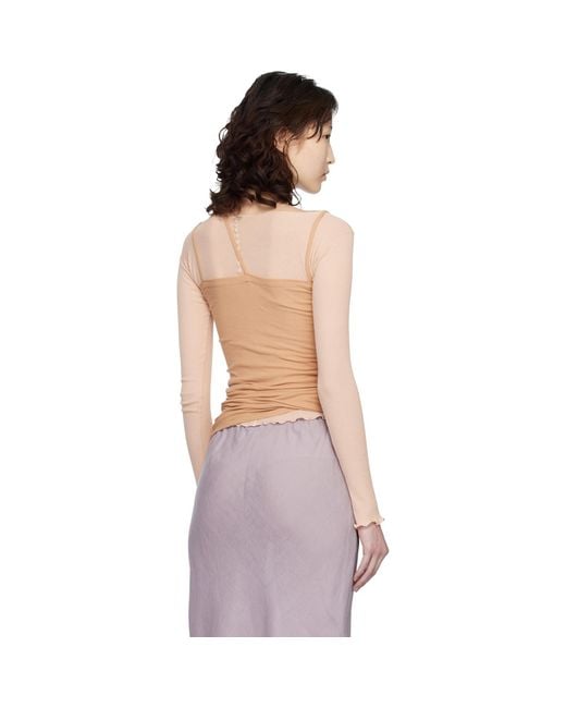 Baserange Multicolor Ssense Exclusive Tan Nida Tank Top