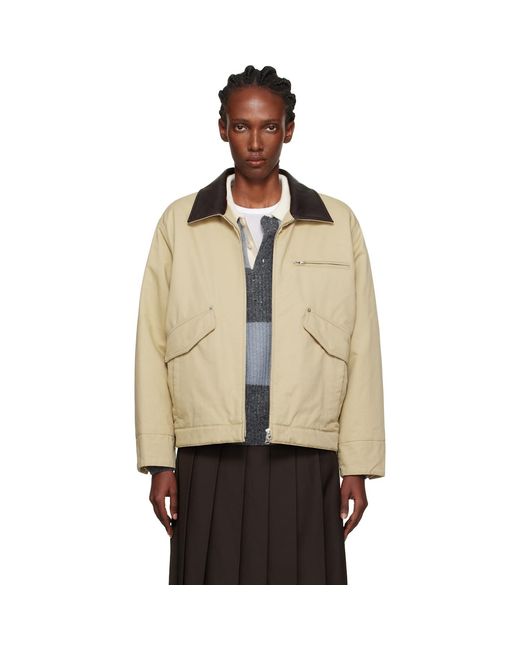 DUNST Natural Vintage Padded Work Jacket
