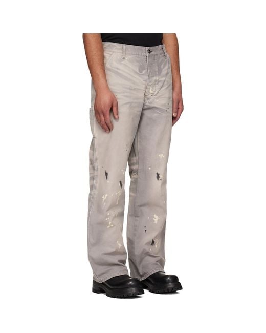 ALEXANDER DIGENOVA Natural Underground Painter Trousers for men