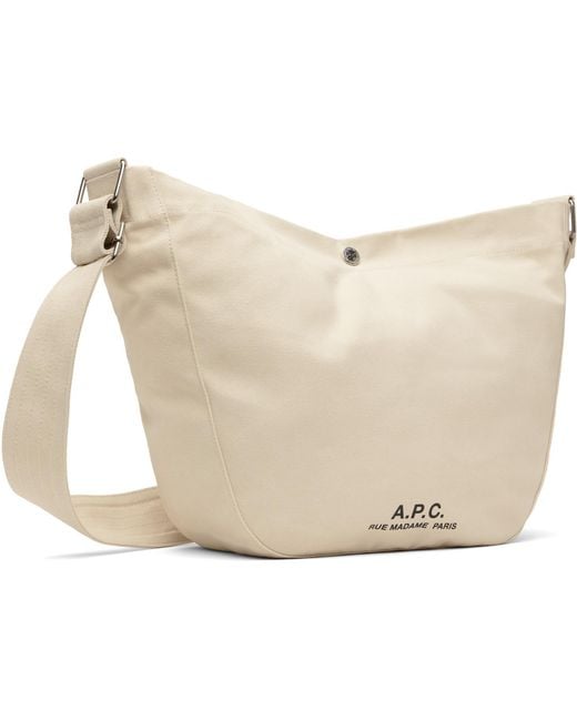 A.P.C. Black Off- Journal Satchel