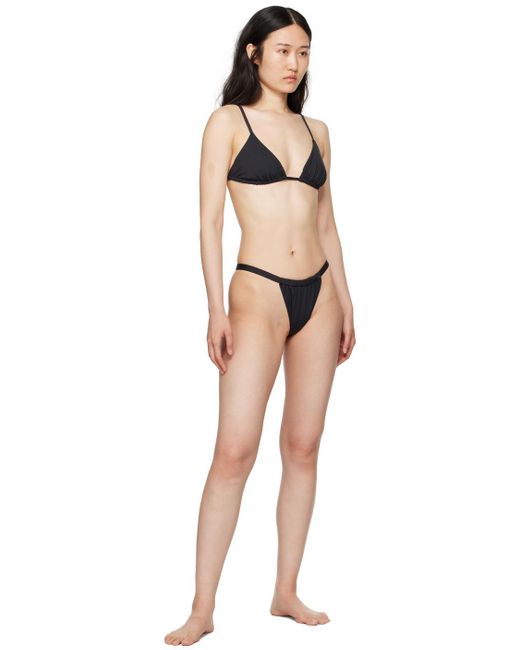 Anine Bing Black Milani Bikini Bottom