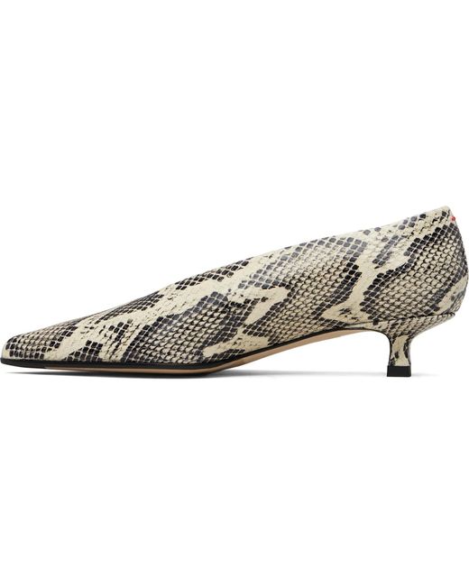 Aeyde Multicolor Leather Snake Print Clara Pumps 35