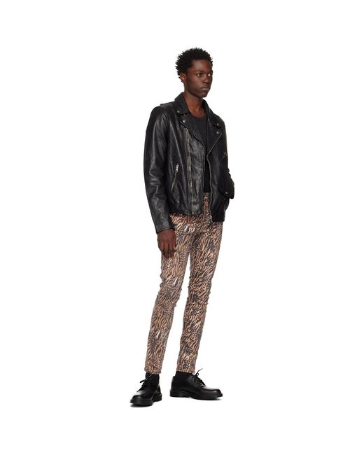 Ksubi Black Chitch Zoo Animal Print Jeans for men