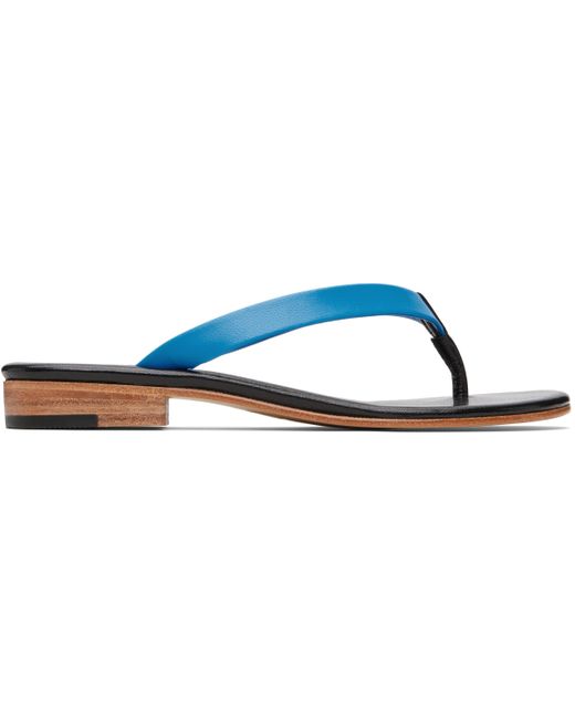 Martiniano Black Leather Flip-Flops