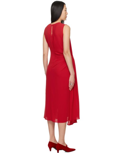 Beaufille Red Hari Midi Dress