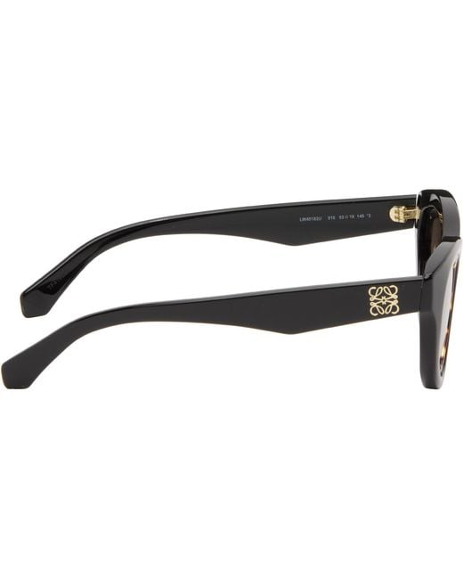 Loewe Black Mini Anagram Cat-Eye Sunglasses for men