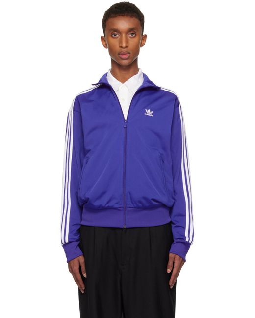 Adidas Originals Blue Adicolor Classics Recycled Polyester Track Jacket for men