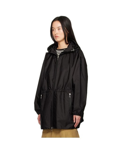 Moncler Black Wete Hooded Jacket