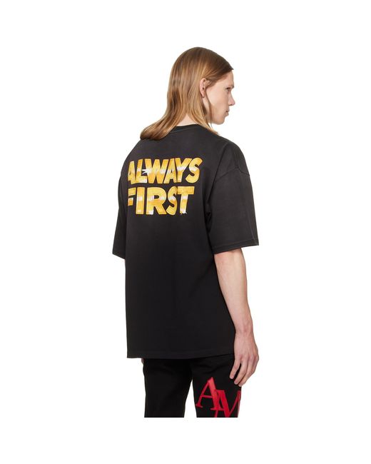 Amiri Black Hollywood' Eagle Skate T-Shirt for men