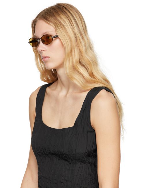 BOTTEGA VENETA サーディーン オーバル サングラス 大人気 BOTTEGA VENETA EYEWEAR Sardine オーバルフレーム ゴールド