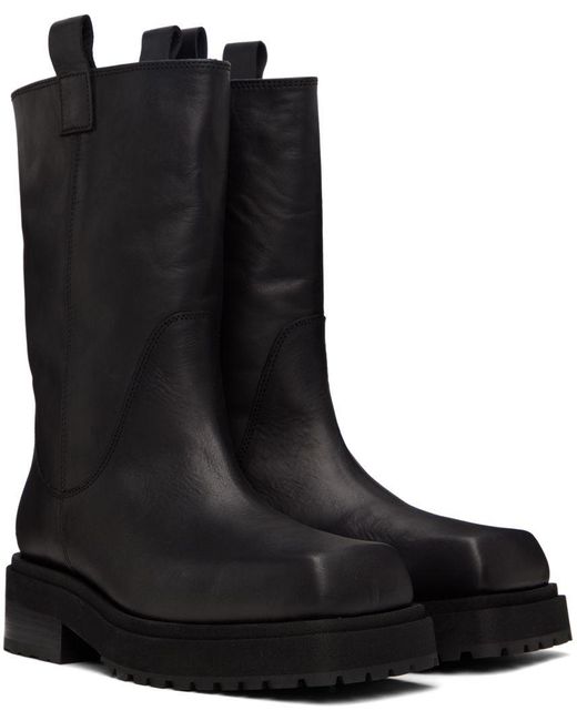 Eckhaus Latta Ssense Exclusive Stacked Boots in Black for Men Lyst