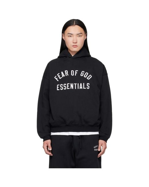 Fear Of God Black Varsity 90S Hoodie for men