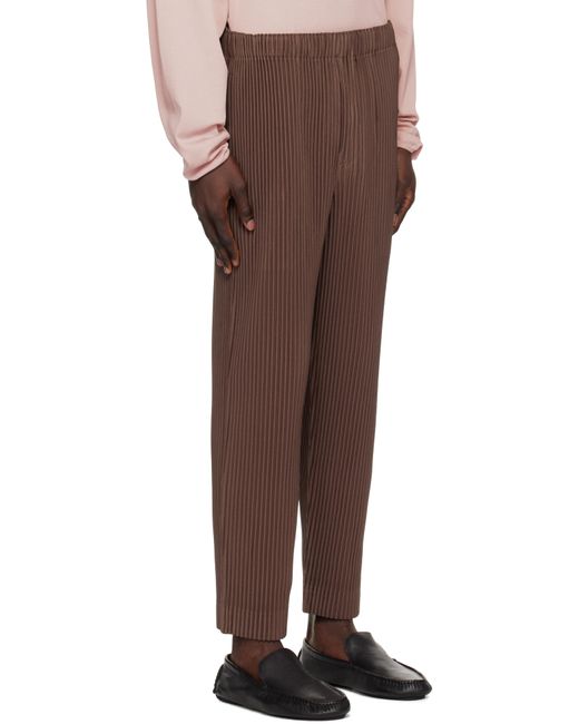 Homme Plissé Issey Miyake Men's Brown Monthly Color November Pants