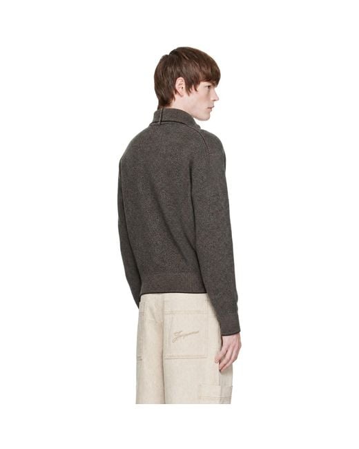 Jacquemus Black 'Le Pelota' Cardigan for men