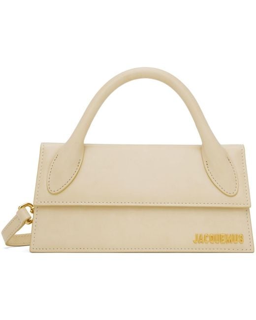 Jacquemus Natural Off- Le Papier 'Le Chiquito Long' Clutch