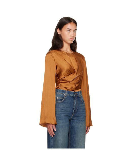 Isabel Marant Blue Tan Neame Blouse