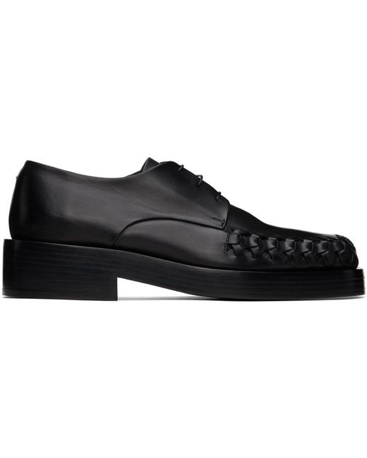 Jil Sander Black Braided Derbys for men