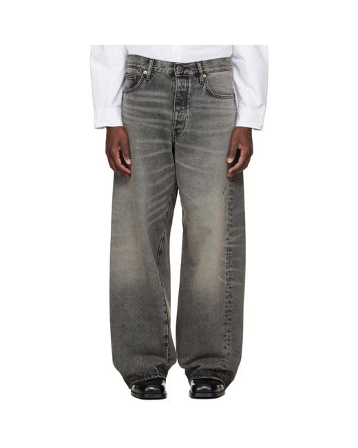 sunflower Super Wide Twist Jeans in Grey for Men | Lyst UK